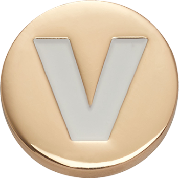 Crocs™ Jibbitz™ Gold Letter V