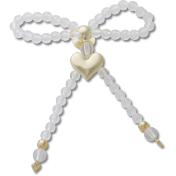 Crocs™ Jibbitz™ Beaded Bow With Gold Heart