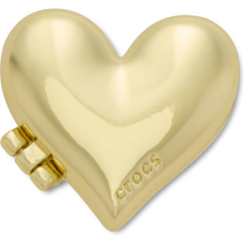 Crocs™ Jibbitz™ Gold Bubble Locket Heart