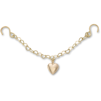 Crocs™ Jibbitz™ Gold Rivet Chain With Heart