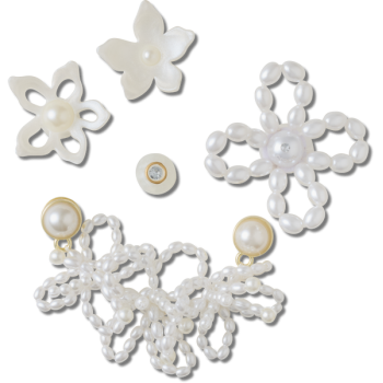 Crocs™ Jibbitz™ White Pearl Beaded 5 Pack