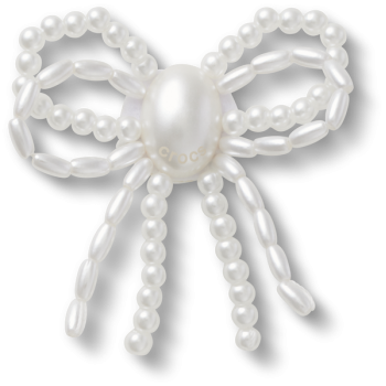 Crocs™ Jibbitz™ White Pearl Beaded Bow