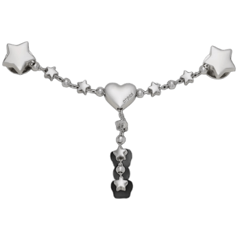 Crocs™ Jibbitz™ Silver Star And Heart Chain