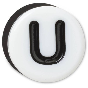 Crocs™ Jibbitz™ Tiny Friendship Letter U, 1
