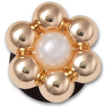 Crocs™ Jibbitz™Gold and Pearl Tiny Flower