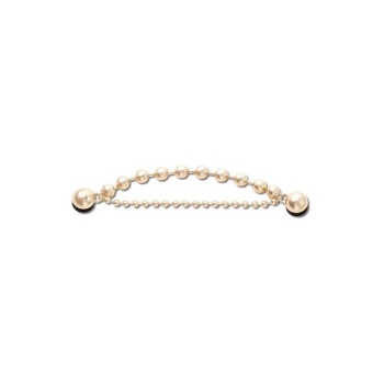 Crocs™ Jibbitz™ Gold and Crystal Double Chain