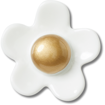 Crocs™ Jibbitz™ White Daisy With Gold Center