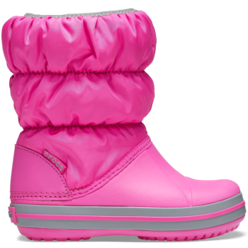 Crocs™ Winter Puff Boot T Electric Pink / Light Grey
