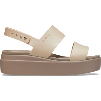 Crocs Brooklyn Metallic Low Wedge W Metallic Champagne