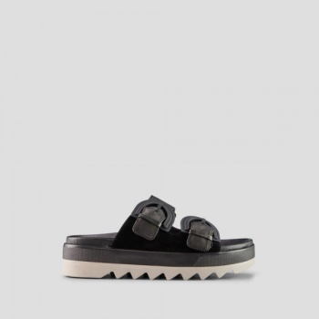 Pepa Suede Leather Black
