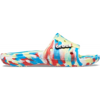 Crocs™  Classic Marbled Slide Sulphur/Multi