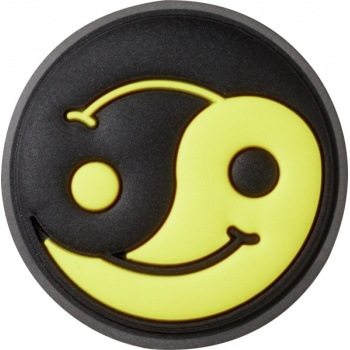 Crocs™  Crocs Black Yellow Yin Yang Smile