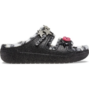 Crocs™ Classic Cozzzy Disco Glitter Sandal Black/Multi