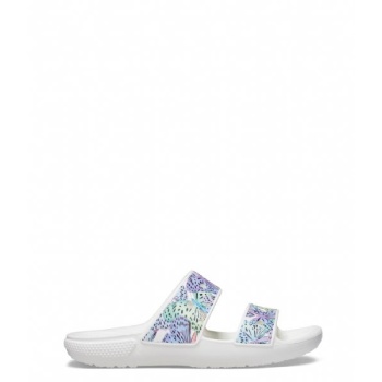 Crocs™ Classic Crush Butterfly Sandal, White/Multi