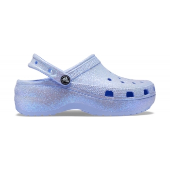 Crocs™ Classic Platform Glitter Clog W Moon Jelly