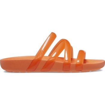 Crocs™ Splash Glossy Strappy Persimmon