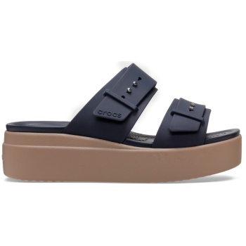 Crocs Brooklyn Sandal Low Wedge W Deep Navy