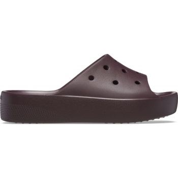 Crocs™ Classic Platform Slide Dark Cherry