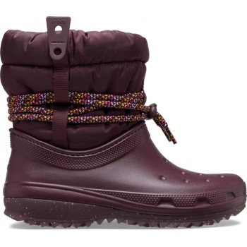 Crocs™Classic Neo Puff Luxe Boot Dark Cherry