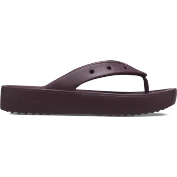 Crocs™ Classic Platform Flip W Dark Cherry