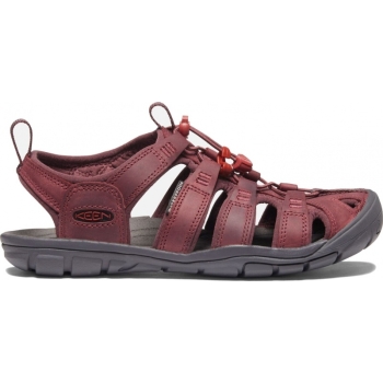 Keen CLEARWATER CNX LEATHER WOMEN Wine/Red Dahlia