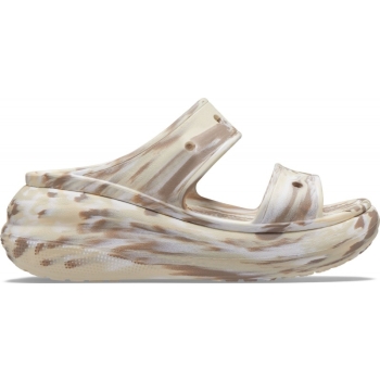 Crocs™Classic Crush Marbled Sandal Bone/Multi