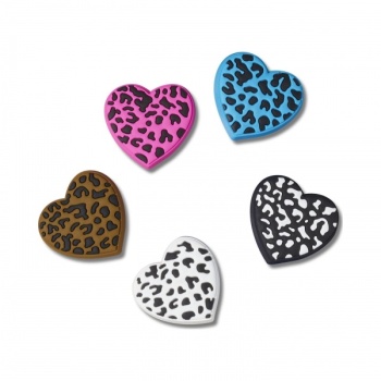 Crocs™ Crocs LEOPARD ANIMAL PRINT HEART 5 PACK