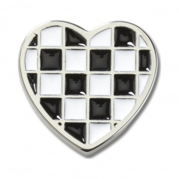 Crocs™ Crocs SILVER CHECKERBOARD HEART