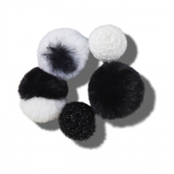 Crocs™ Crocs BLACK AND WHITE PUFF 5 PACK