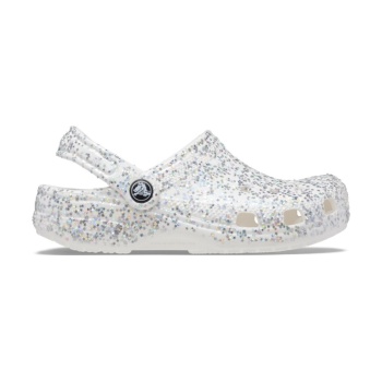 Crocs™ Classic Starry Glitter Clog Kid's White