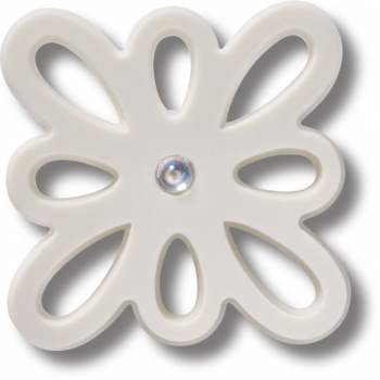 Crocs™ Crocs Cutout White Flower