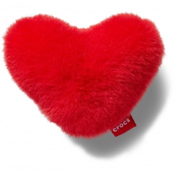 Crocs™ Crocs Red Fuzzy Heart