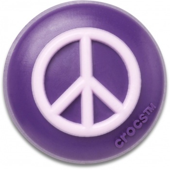 Crocs™ Jibbitz™ Black And Pink Peace Sign