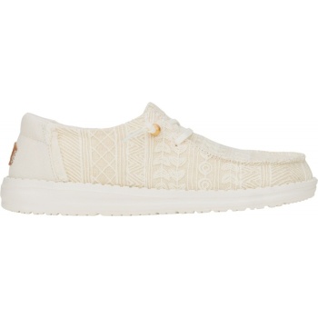 Hey Dude Wendy Crochet Lace White/Gold