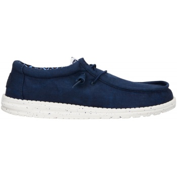 Hey Dude Wally Stretch Canvas Navy