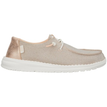 Hey Dude Wendy Metallic Sparkle Rose Gold