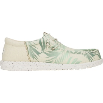 Hey Dude Wally Funk Psych Palm Light Grey/Celadon Green