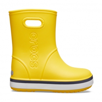 Crocband Rain Boot K Yellow/Navy