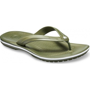 Crocs™ Crocband Flip Army Green / White