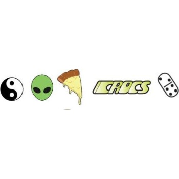 Crocs™ DUDE PIN BACKER 5-PACK