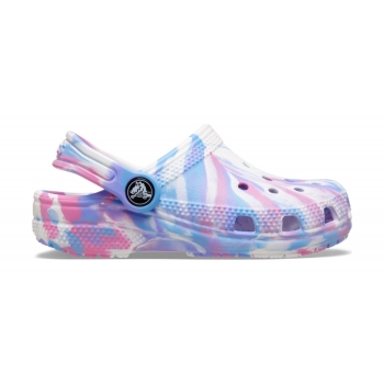 Crocs™ Classic Marbled Clog T White/Pink