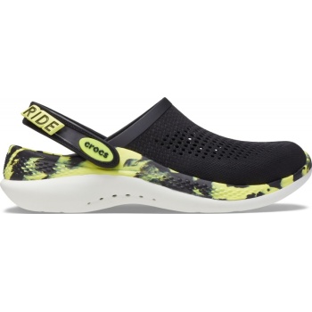 Crocs™  LiteRide 360 Marbled Clog Black/Citrus