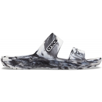 Crocs™  Classic Crocs Marbled Sandal White/Black