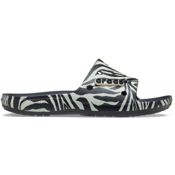 Crocs™  Classic Crocs Animal Remix Slide Black/Zebra Print