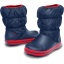 Winter Puff Boot K Navy/Red