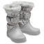 CrocsTM Crocband LodgePoint Metallic Boot Girl's, Silver Metallic