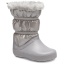 CrocsTM Crocband LodgePoint Metallic Boot Girl's, Silver Metallic