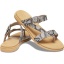 Crocs Tulum Toe Post Sandal W, Mushroom/Stucco