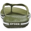 Crocband Flip Army Green / White