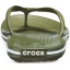 Crocband Flip Army Green / White